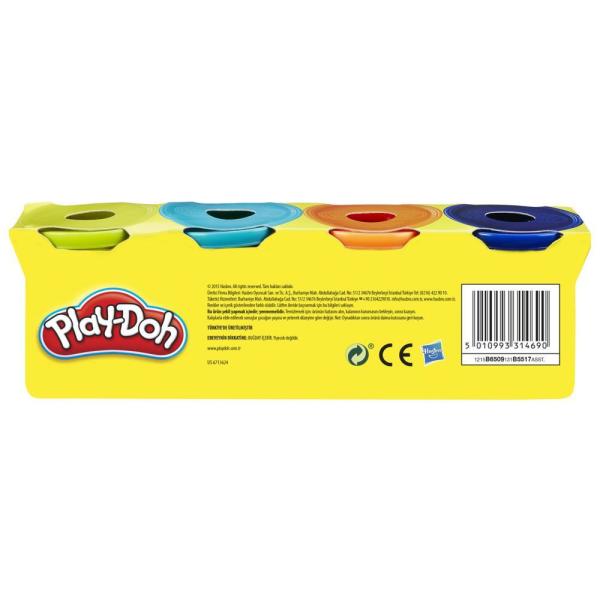 Play-Doh 4'lü Hamur - Parlak Renkler