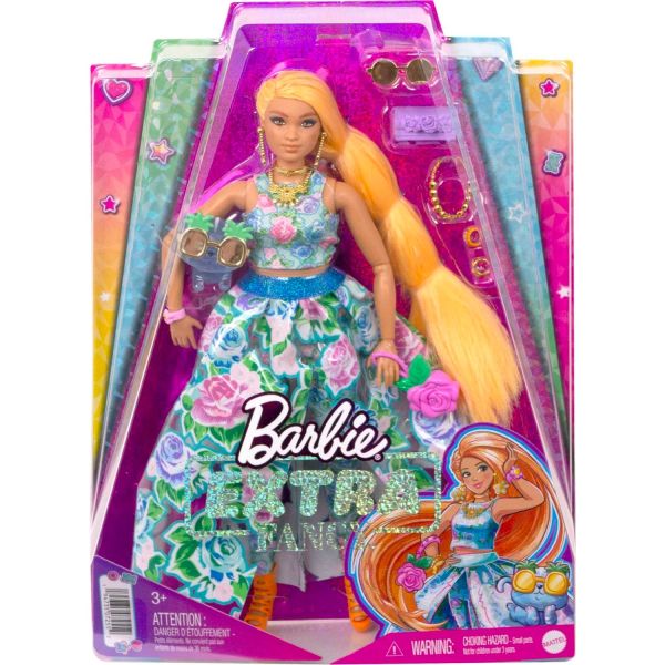 Barbie Extra Fancy - Çiçekli Kostümlü Bebek