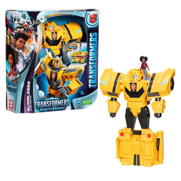 ﻿Transformers Earthspark Spinchanger Bumblebee